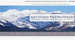 Desktop Screenshot of alexfullerpsychotherapy.com