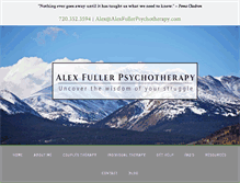 Tablet Screenshot of alexfullerpsychotherapy.com